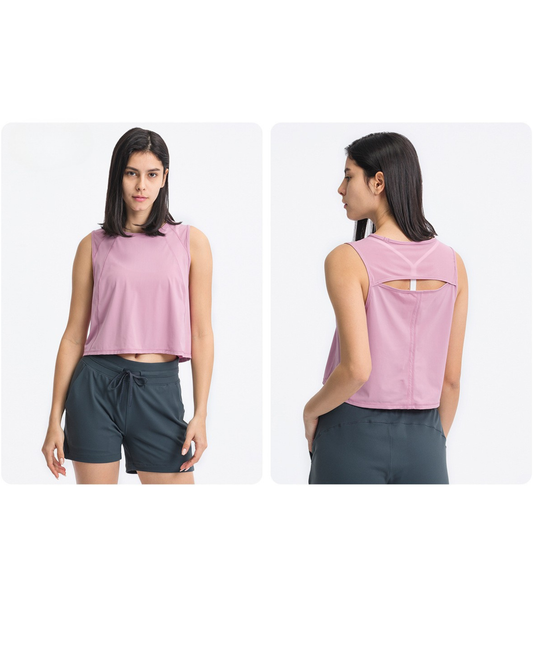 AirFlex Mesh Back Cropped Tank