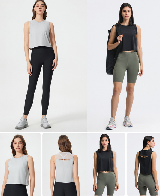 AirFlex Mesh Back Cropped Tank