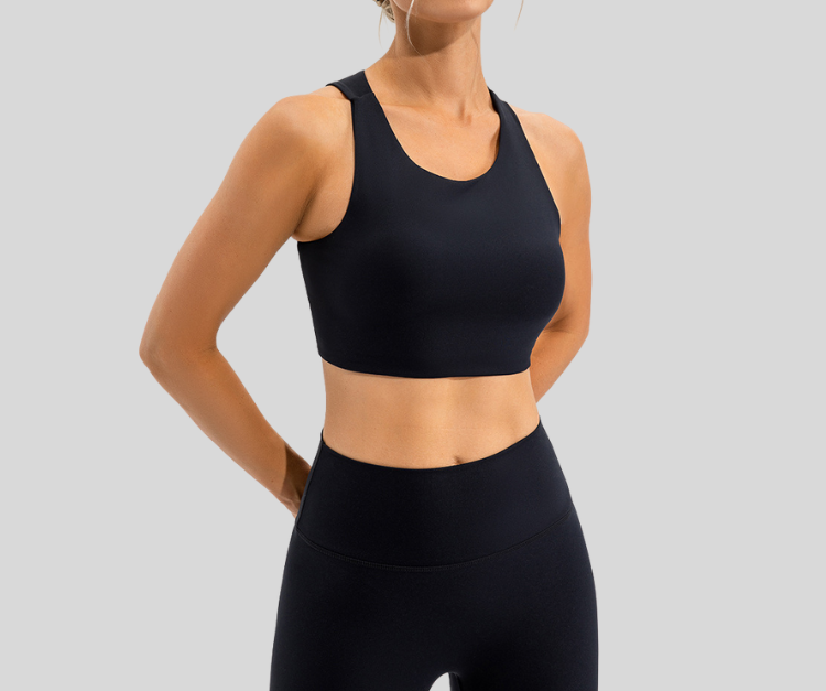Make a bold statement with this asymmetrical one-shoulder sports bra featuring a dynamic cutout back design. Crafted from smooth, stretchy fabric that hugs the body, it provides medium support and a stylish edge for your active wardrobe.