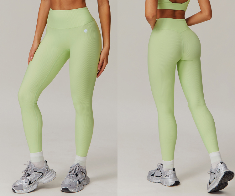 These high-waisted ribbed leggings offer a sculpting fit with a soft, stretchy feel. Ideal for yoga, Pilates, walking, and strength training—comfort meets style for studio and street