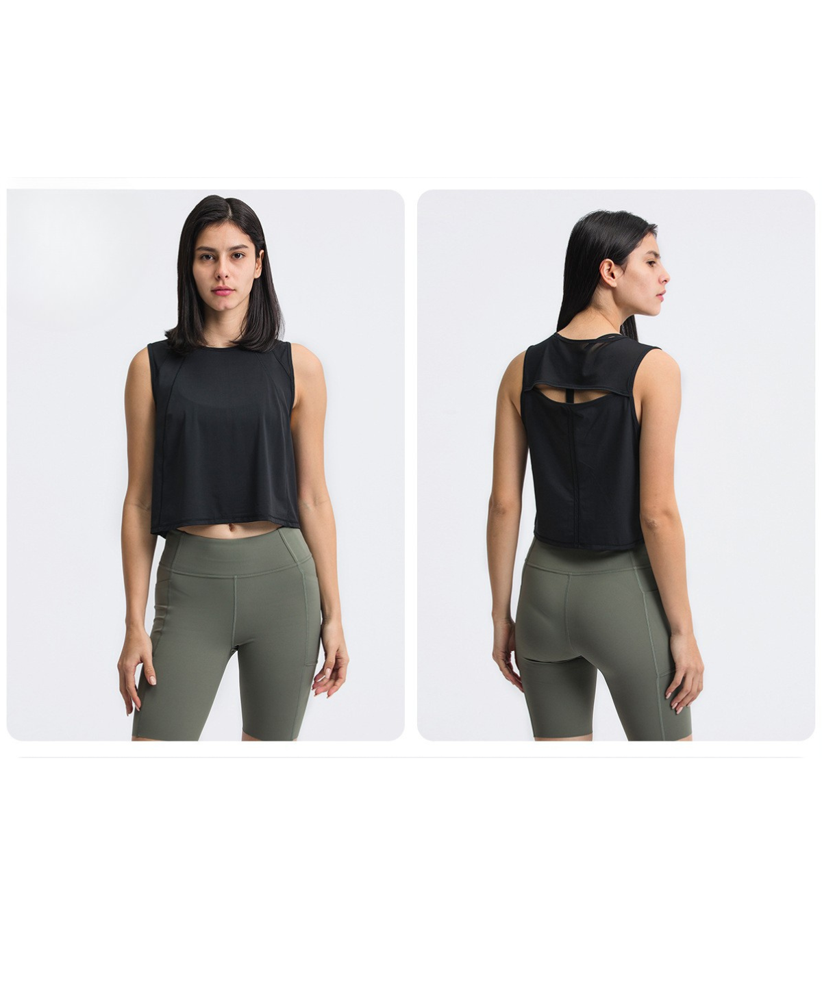 AirFlex Mesh Back Cropped Tank