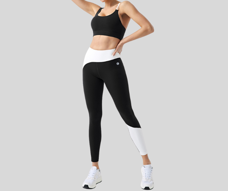 Stand out in this vibrant ribbed set, featuring a double-strap sports bra and matching high-waisted leggings with bold color block details. The top offers light to medium support with a stylish open-back design, while the leggings sculpt and move with you in all the right places.

Fitness Suitability:
Perfect for Strength Training, yoga, Pilates, walking, and light to moderate workouts—ideal for staying supported while looking effortlessly bold.