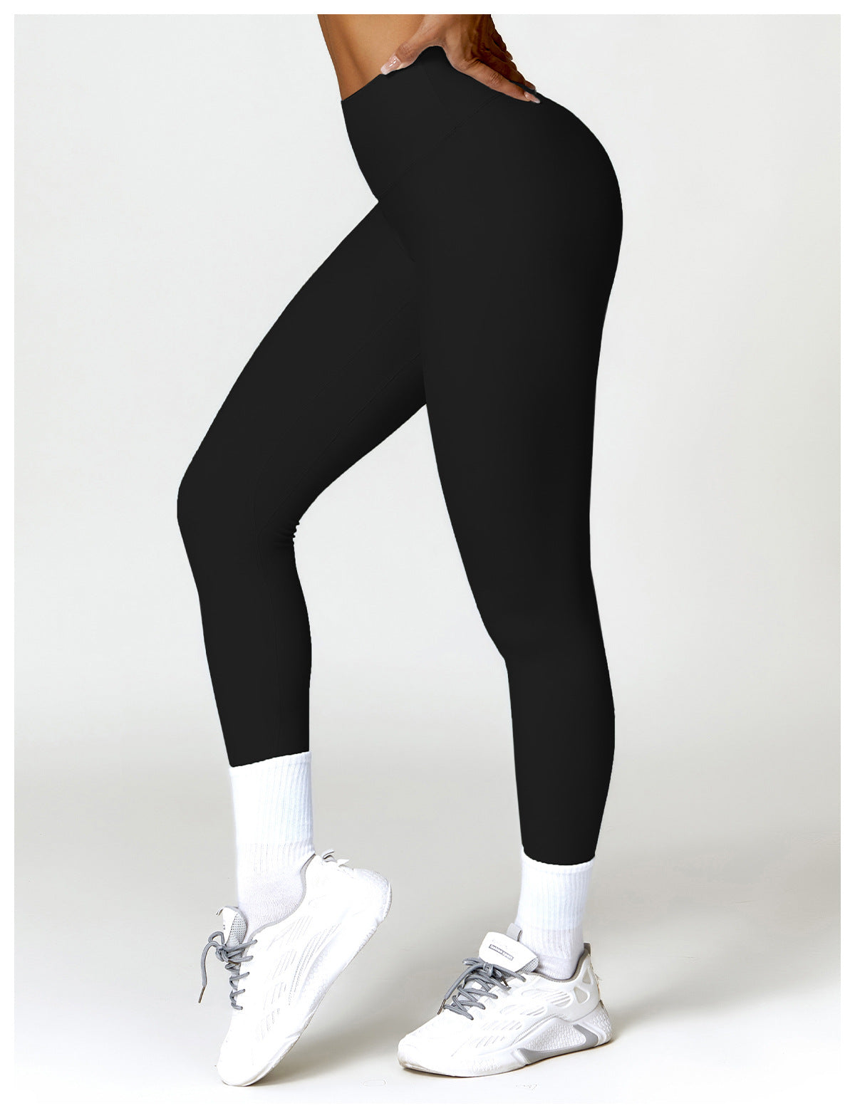 Boost your curves with these high-waisted leggings featuring a ruched back seam for a lifted look. Made from buttery-soft, stretch fabric—ideal for workouts or everyday wear.