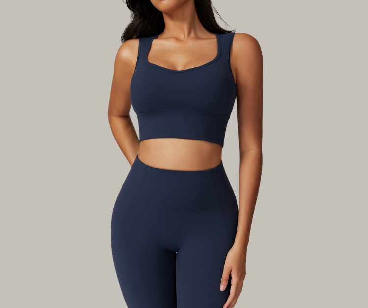 Sleek, supportive, and designed to empower—these sculpt bras feature bold silhouettes with flattering cuts. The open-back style adds breathability and flair, while the square-neck design offers secure support and full coverage. Perfect for yoga, strength training, barre, or simply moving through your day with confidence
