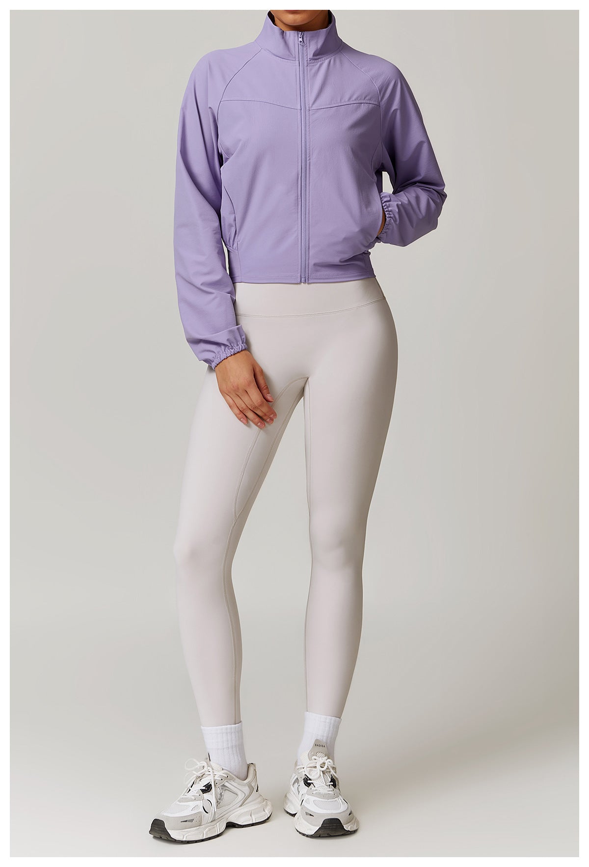 Lightweight and breathable with a relaxed fit, this zip-up track jacket is perfect for layering to and from workouts. Great for warm-ups, cool-downs, walks, or light outdoor training