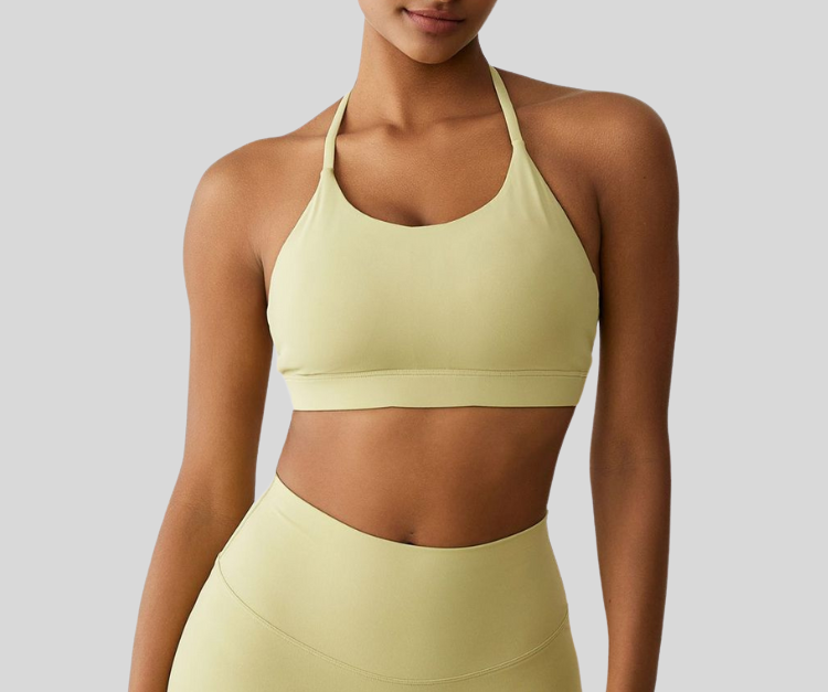 This vibrant sports bra features a flattering scoop neckline and stylish strappy back design for light to medium support. Crafted from soft, stretch fabric that moves with you while keeping you cool and comfortable.

Fitness Suitability:
Ideal for yoga, Pilates, barre, walking, and everyday active wear—perfect for low to moderate impact workouts with a bold, confident look.