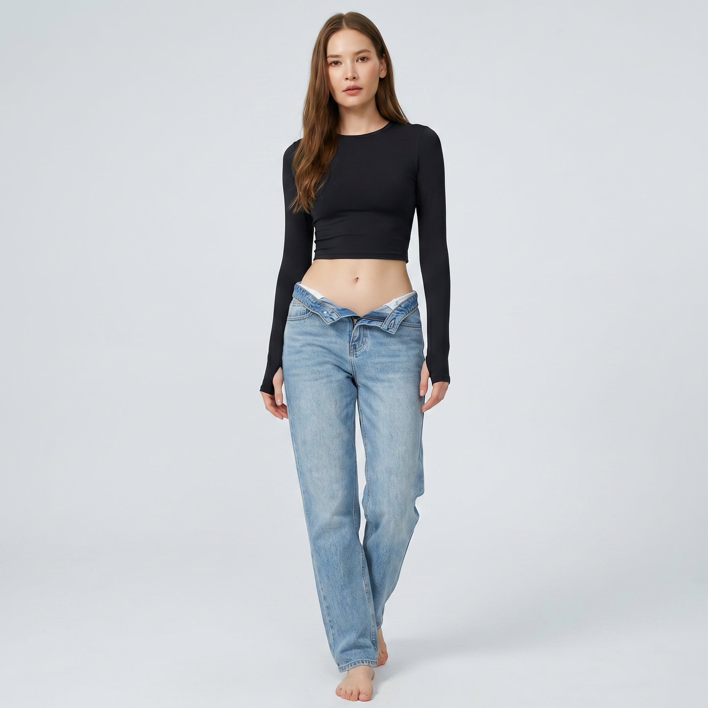 Long Sleeve Performance Crop
