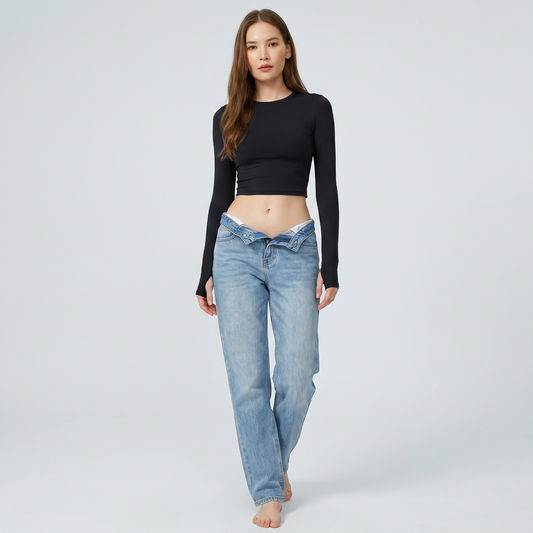 Long Sleeve Performance Crop