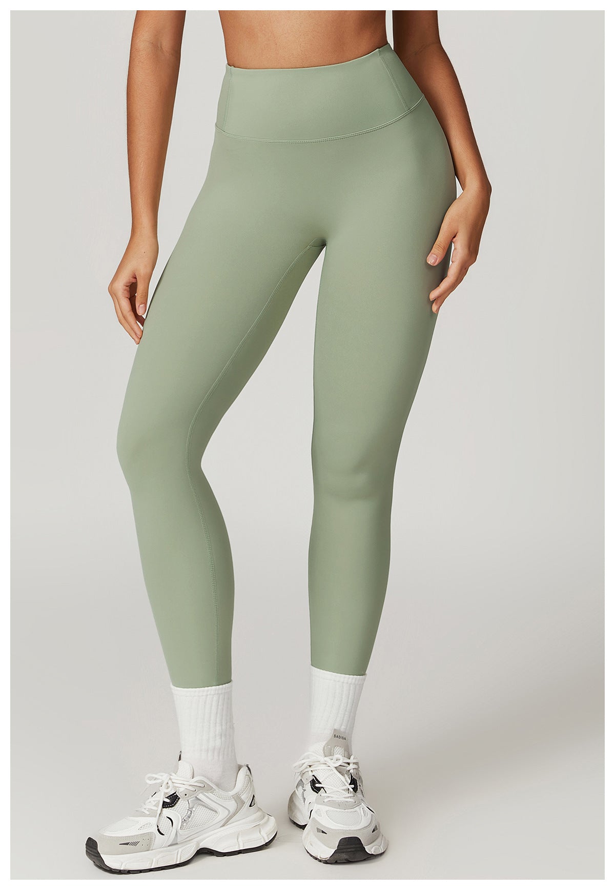 high-waist, body-sculpting leggings made from buttery-soft 78% polyamide & 22% elastane. Invisible pleated lift detail for natural curve enhancement. Ideal for gym, yoga, and daily wear.
